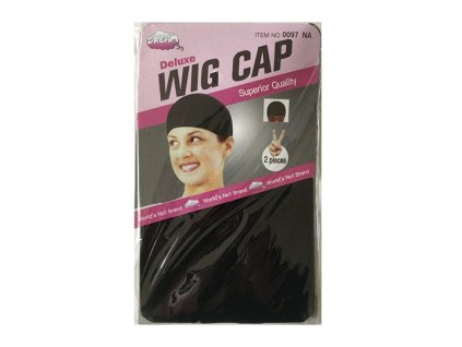 WIG CAP paruková čepice 2 ks - Černá