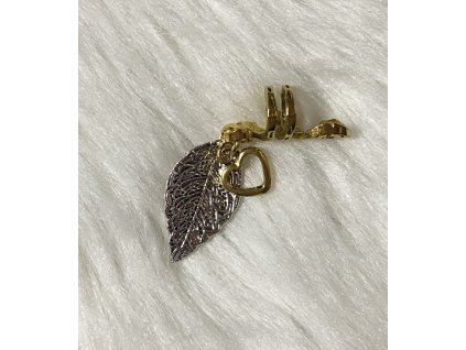 Ozdoby do vlasů - E18 - List se srdíčkem