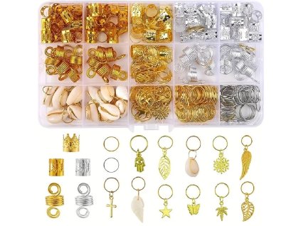 Ozdoby do vlasů - SET 230 ks