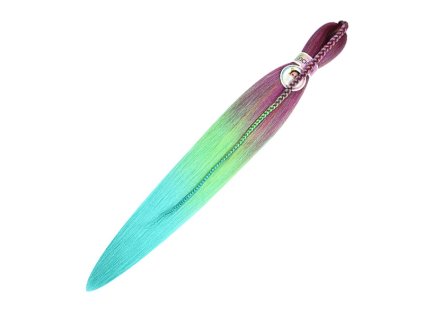 100% Kanekalon Ombre 3-111 Hot Plum / Yellow / D Mint