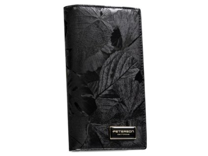 PETERSON kožená kabelka - BLACK