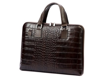 Luxusní kožená aktovka Camilla CROCO