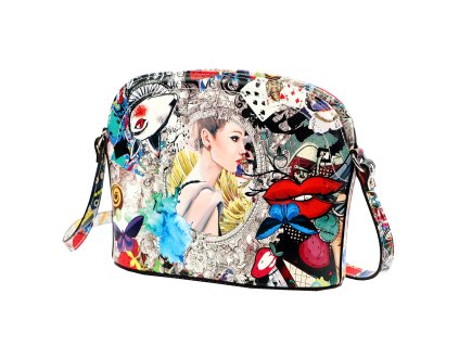 Barevná kabelka Luka WHITE