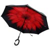 Obrácený deštník do auta Yili RED