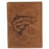 pol pm Meski portfel z naturalnej skory nubukowej dla wedkarzy RFID N4 CHM FISH Cognac 11997 4 result