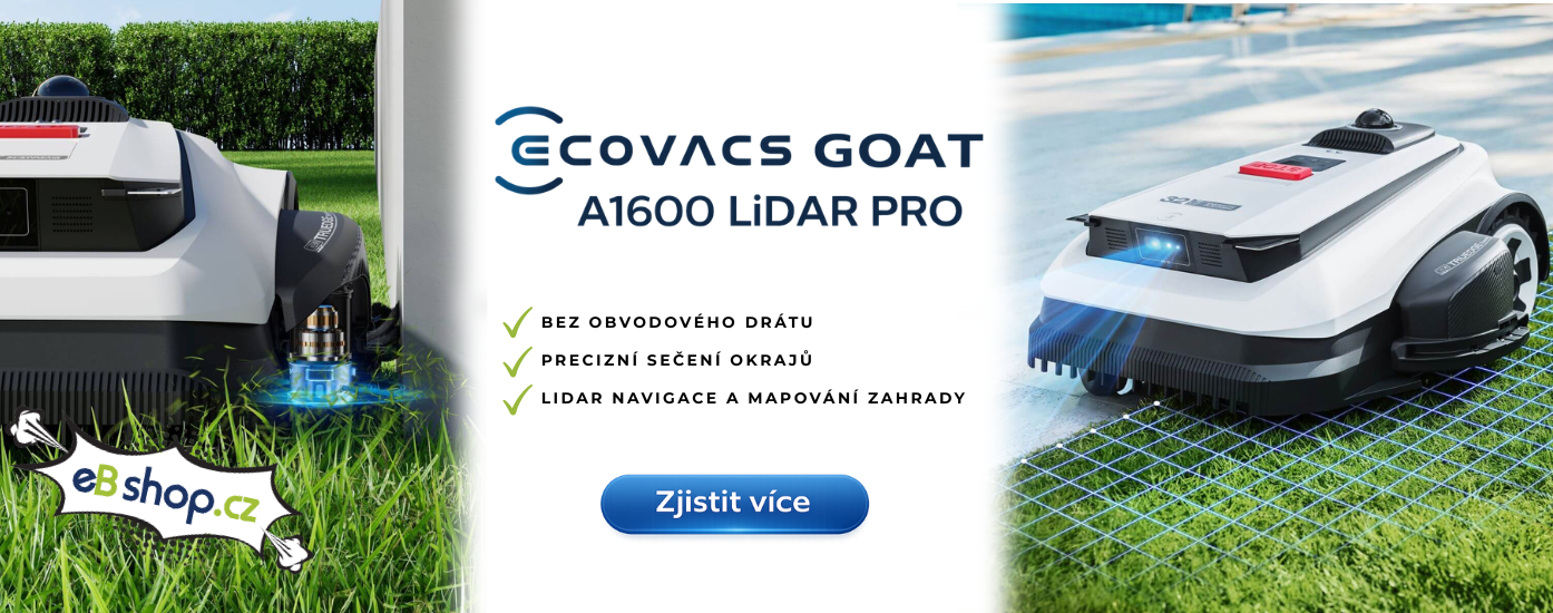 Robotická sekačka ECOVACS Goat A1600 LiDAR PRO