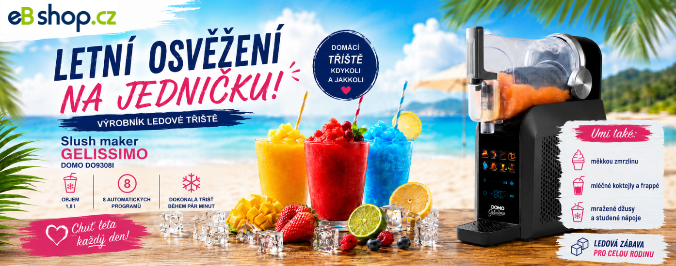Výrobník ledové tříště - Slush maker GELISSIMO - DOMO DO9308I