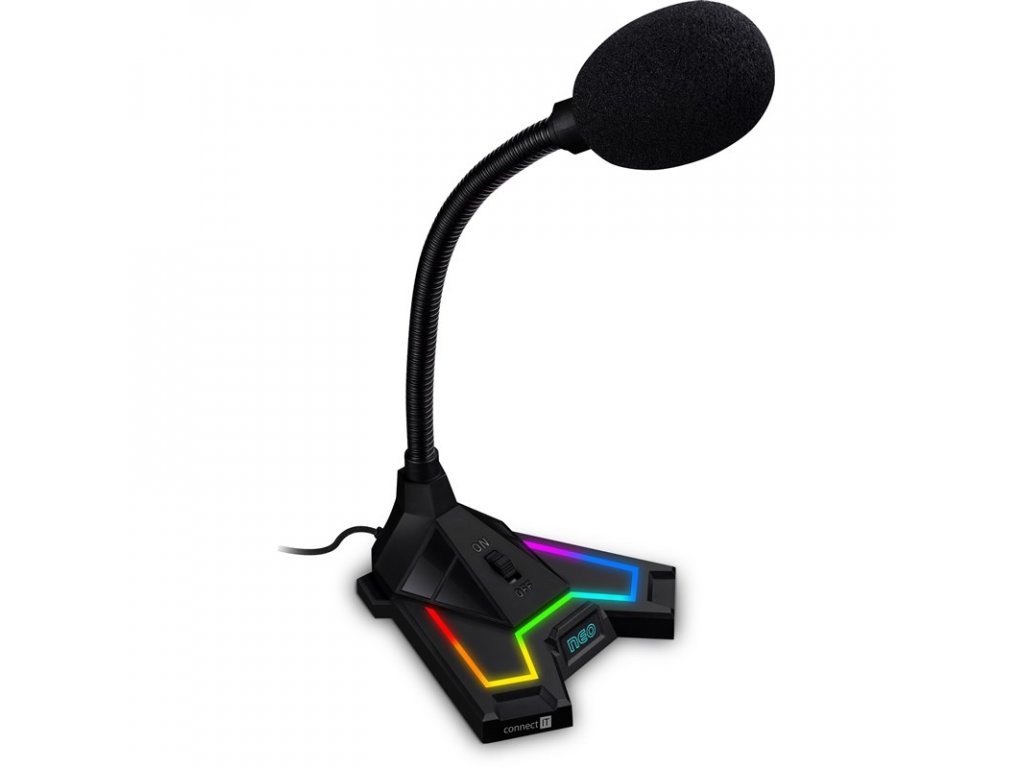 Mikrofon Connect IT NEO RGB ProMIC - černý - EBshop.cz
