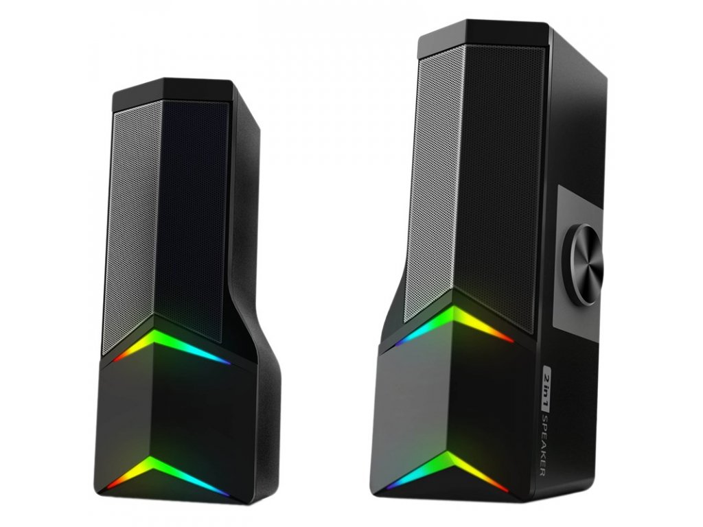 Reproduktory GoGEN 2in1 (reproduktor/soundbar) s BT, RGB, černé