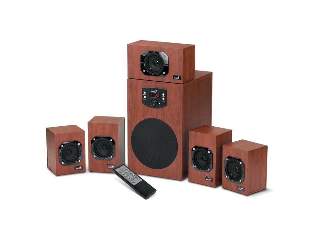 Reproduktory Genius SW-HF 4600, 5.1, Verze II. - dřevo