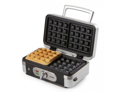 Sendvičovač - Gril - Vaflovač - 3v1 - stříbrný - DOMO DO9136C, příkon 1 000 W, termostat, stříbrný