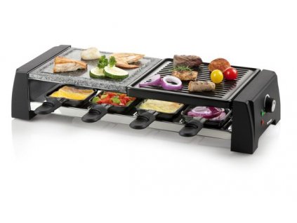 Raclette gril 2v1 - DOMO DO9190G, pro 8 lidí, 1200W