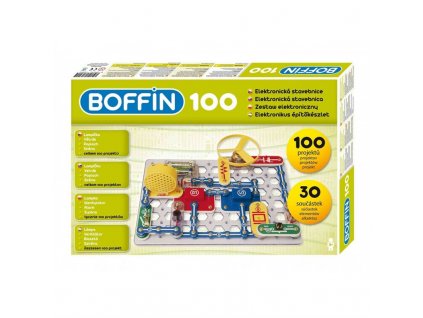 El. stavebnice Boffin 100 - 30 dílů, 100 projektů