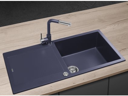 Dřez Concept DG15L60dg granitový Linea TMAVĚ ŠEDÝ