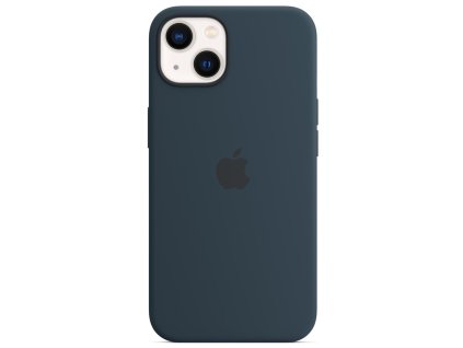 Kryt na mobil Apple Silicone Case s MagSafe pro iPhone 13 – hlubokomořsky modrý