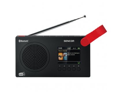 Radiopřijímač DAB+ Sencor SRD 7757 B, černý