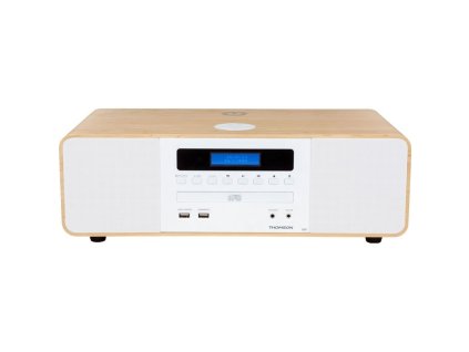 Mikrosystém Thomson MIC201IDABBT, DAB+, bílý/hnědý