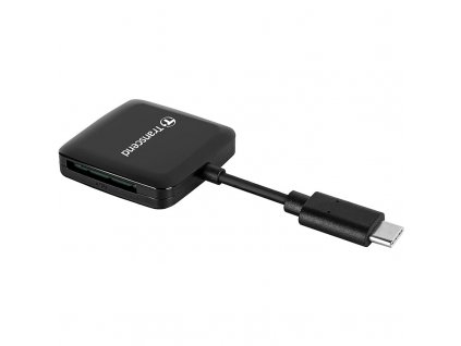 Čtečka paměťových karet Transcend RDC3 USB-C/SDHC, SDXC (UHS-I), microSDHC, microSDXC (UHS-I) - černá