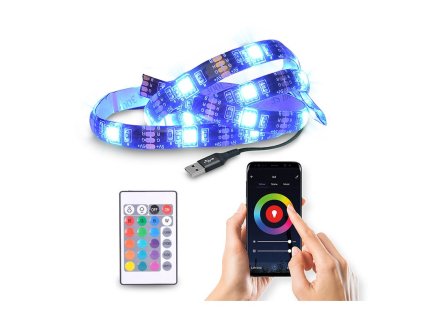 LED pásek Solight WIFI smart RGB pásek pro TV, 4x50cm, USB