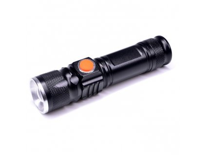 Svítilna Solight 3W, 200 lm, USB, Li-Ion - černá