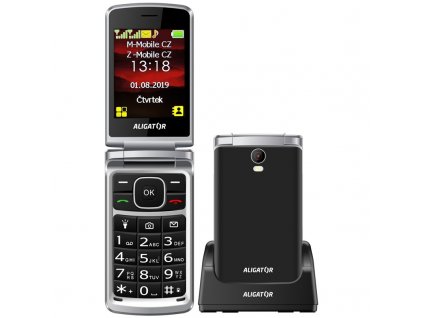 Mobilní telefon Aligator V710 Senior Dual SIM - černý