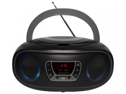 denver tcl 212bt cerna seda bluetooth boombox s fm radiem cd usb vstupem