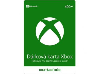 Xbox Gift Card CS Digital Code RGB 400CZK