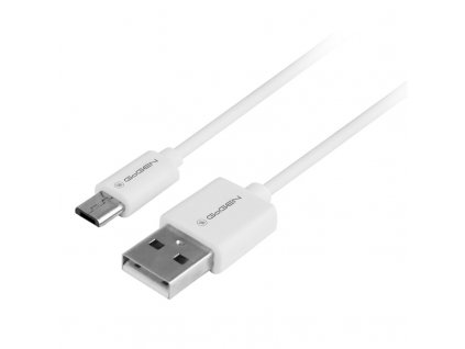 Kabel GoGEN USB / micro USB, 0,5m - bílý