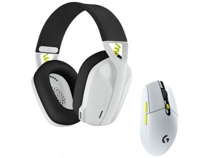Headset Logitech Wireless Gaming Combo G435 + G305 - bílý