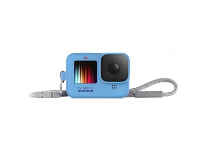 GoPro Obal + šňůrka (modrý) (Sleeve + Lanyard Blue)