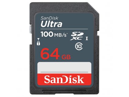 Paměťová karta Sandisk SDXC Ultra 64GB UHS-I U1 (100R/20W)