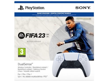 Ovladač Sony DualSense Wireless pro PS5 + FIFA 23 - bílý