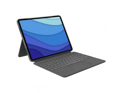 Pouzdro na tablet Logitech Combo Touch na Apple iPad Pro 11" (1., 2., 3. gen.) UK - šedé