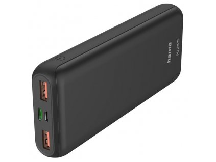 Powerbank Hama PD20-HD, 20000 mAh - šedá