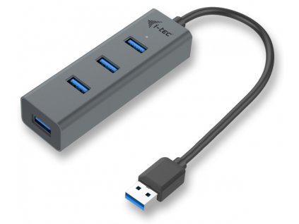 USB Hub i-tec Metal USB 3.0 / 4x USB 3.0 - šedý