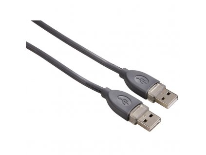 Kabel Hama USB/USB, 1,8 m - šedý