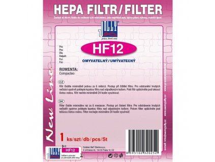 Filtr HEPA Jolly HF12 pro Rowenta Compacteo,omyvatelný