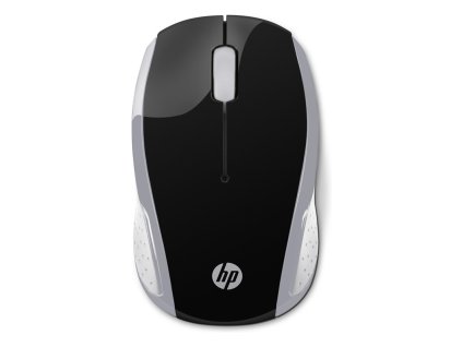 Myš HP 200 / optická/ 3 tlačítka / 1000DPI - černá/stříbrná