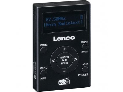 Radiopřijímač DAB+ Lenco PDR-011BK