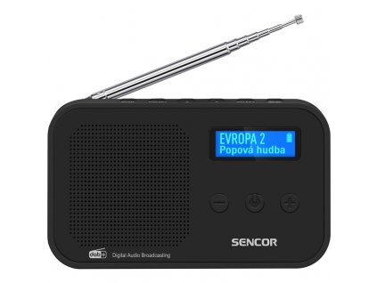 Radiopřijímač DAB+ Sencor SRD 7200 B, černý