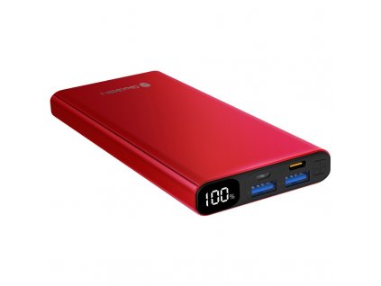 Powerbank GoGEN PB100008 10000 mAh, USB-C PD 20W - červená