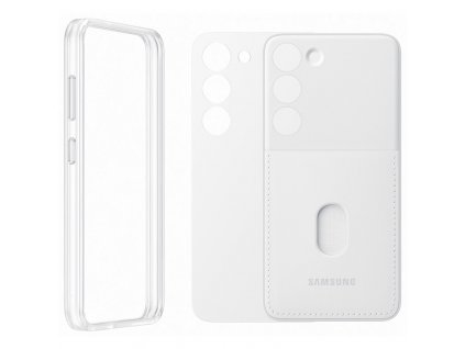Kryt na mobil Samsung Frame na Galaxy S23 - bílý