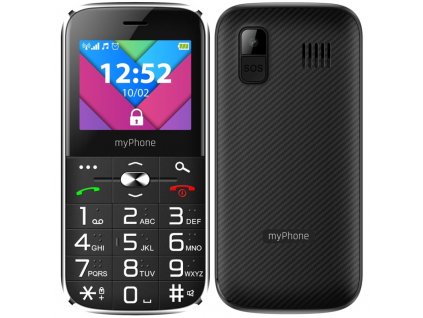 Mobilní telefon myPhone Halo C Senior - černý