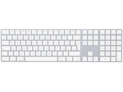 Klávesnice Apple Magic Keyboard s numerickou klávesnicí - Czech - bílá