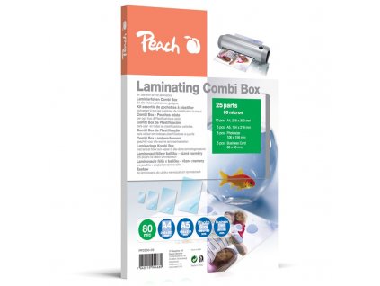 Laminovací fólie Peach Combi Box 25 ks