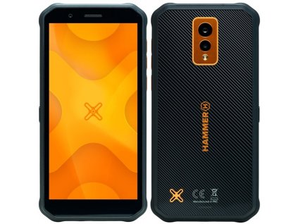 Mobilní telefon myPhone Hammer Energy X - černý/oranžový