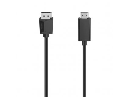 Kabel Hama DisplayPort/HDMI, UHD/4K, 1,5 m - černý