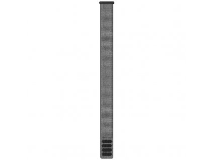 Řemínek Garmin UltraFit 22 mm, nylonový, šedý, na suchý zip