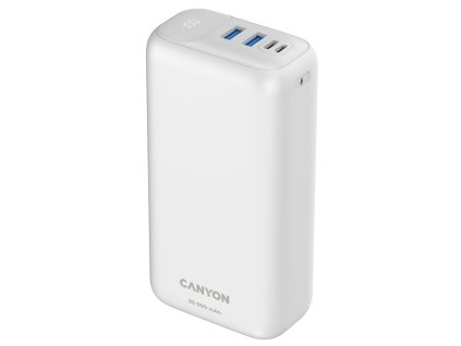 Powerbanka Canyon PB-301W, 30 000 mAh - bílá