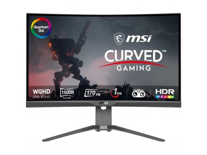 Monitor MSI MAG 275CQRF-QD 27",LED podsvícení, VA panel, 1ms, 4000: 1, 300cd/m2, 2560 x 1440 WQHD, - černý